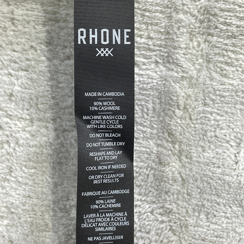 Rhone Walden Waffle Sweater Mens XXL Blue Wool Cashmere Soft Preppy Casual - Picture 9 of 11